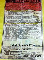 Label Spectre 120 
aus Racer