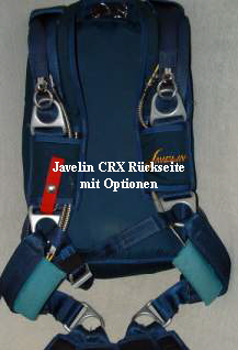 Javelin CRX Rckseite
mit Optionen
